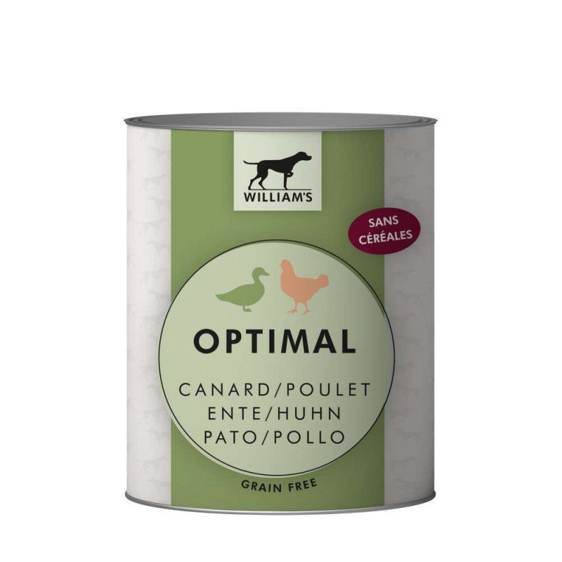 Pâtée Optimal au poulet & canard 800g