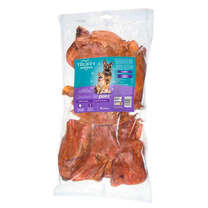 Oreilles de porc pour chien Truffy nutrition