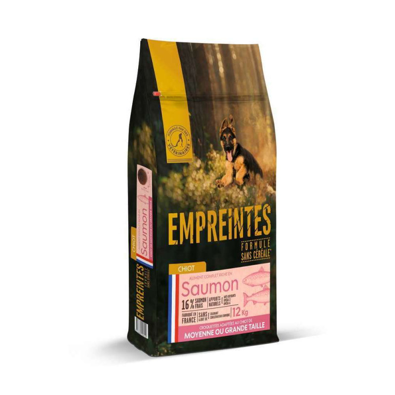 Croquettes Chiot moyenne ou grande taille au saumo