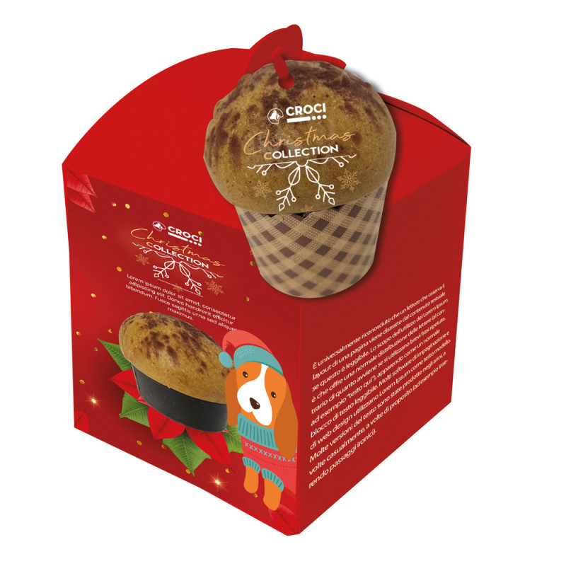 Friandise de Noël pour chien Panettone Christmas c