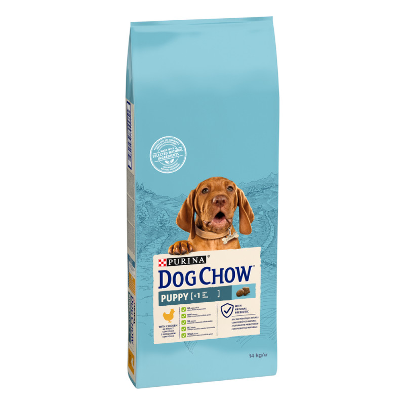 Croquettes Dog Chow Puppy pour chiot 1 an au poule