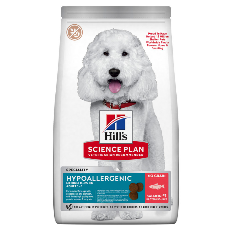 Croquettes chien adulte Hypoallergenic medium au s