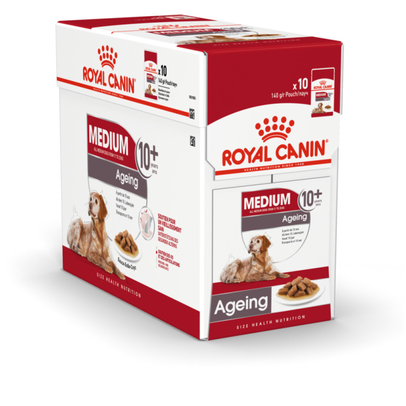 Bouchées en sauce Medium Ageing 10+ pour chien 10X