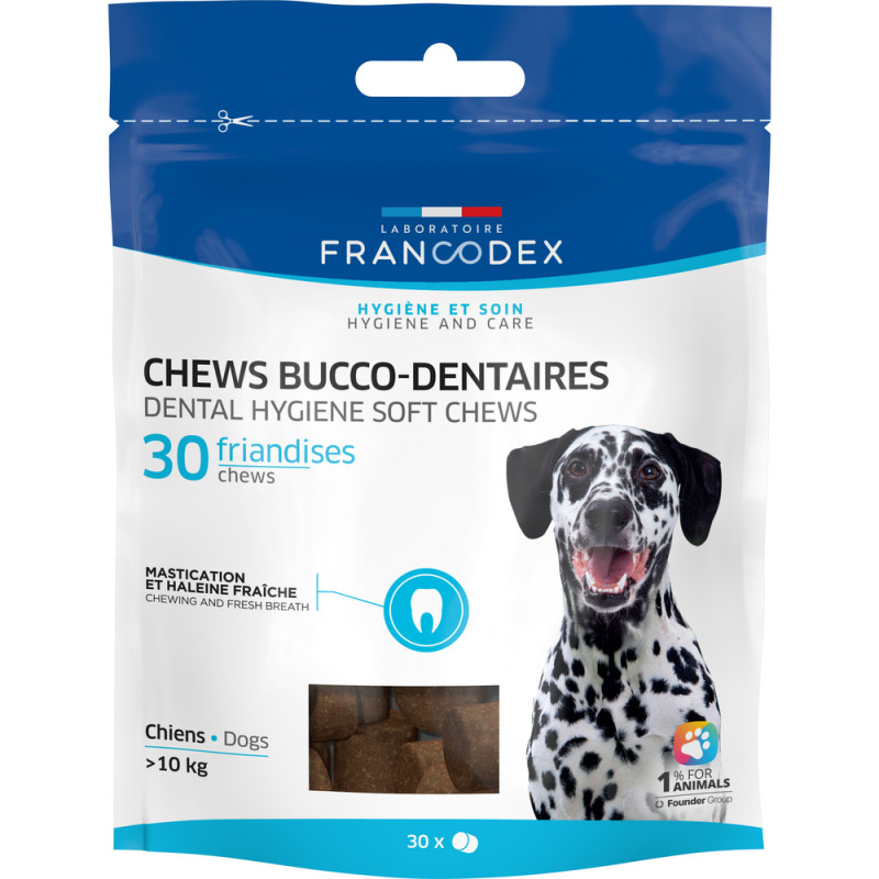 Friandises bucco-dentaires Chews pour chien de plu