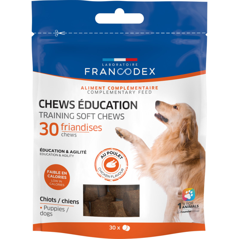 Friandises d'éducation pour chien au poulet Chews