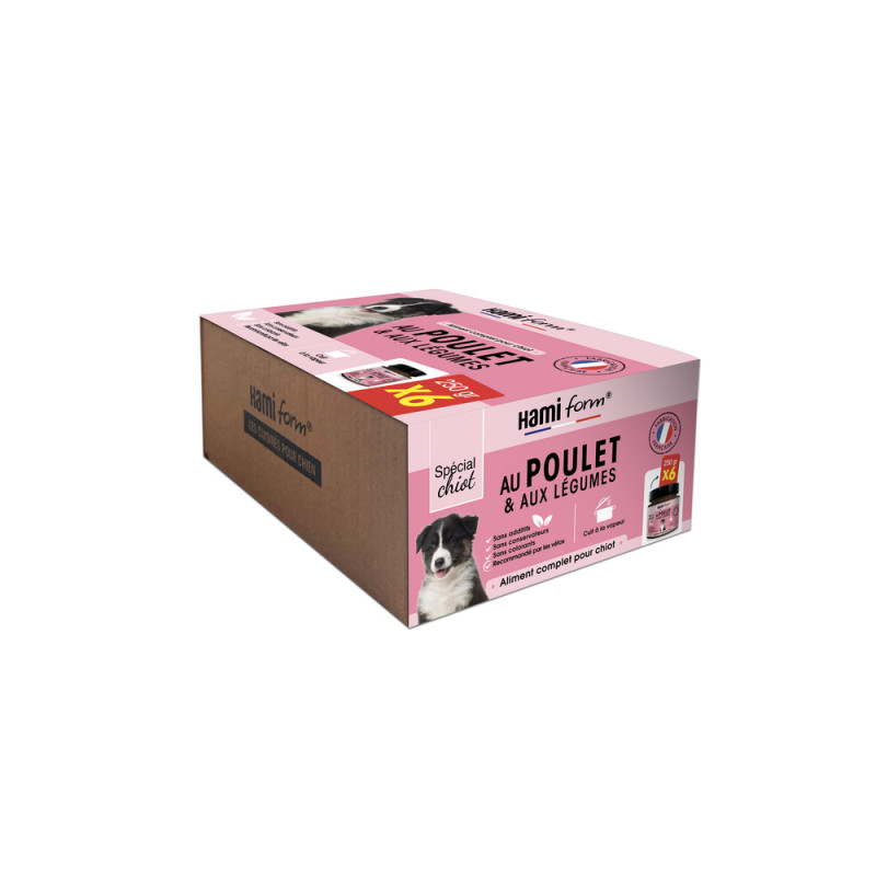 Pack de 6x250g - Cuisinés pour chiot au poulet