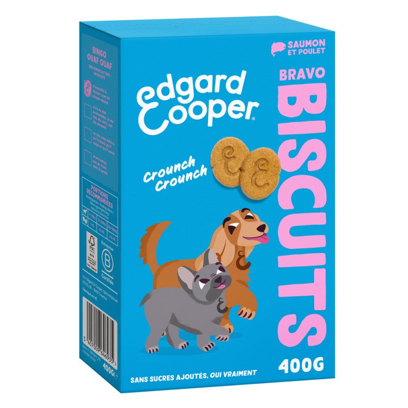 Biscuits pour chien -Saumon, poulet et céréales co