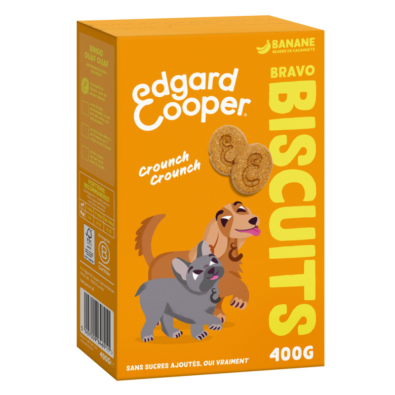 Biscuits pour chien - Banane et beurre de cacahuèt