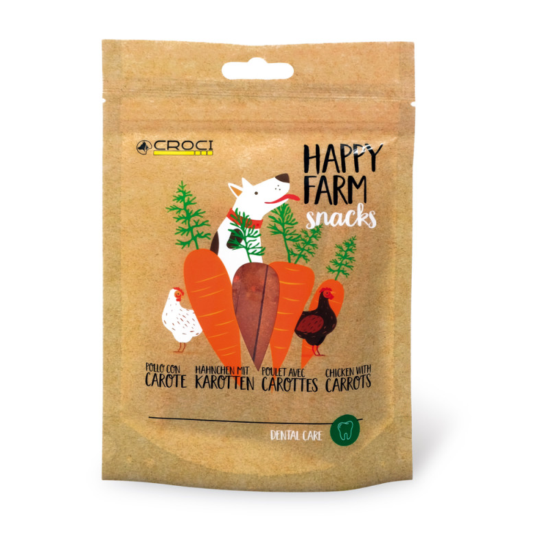 Friandises Happy Farm pour chien - poulet et carot