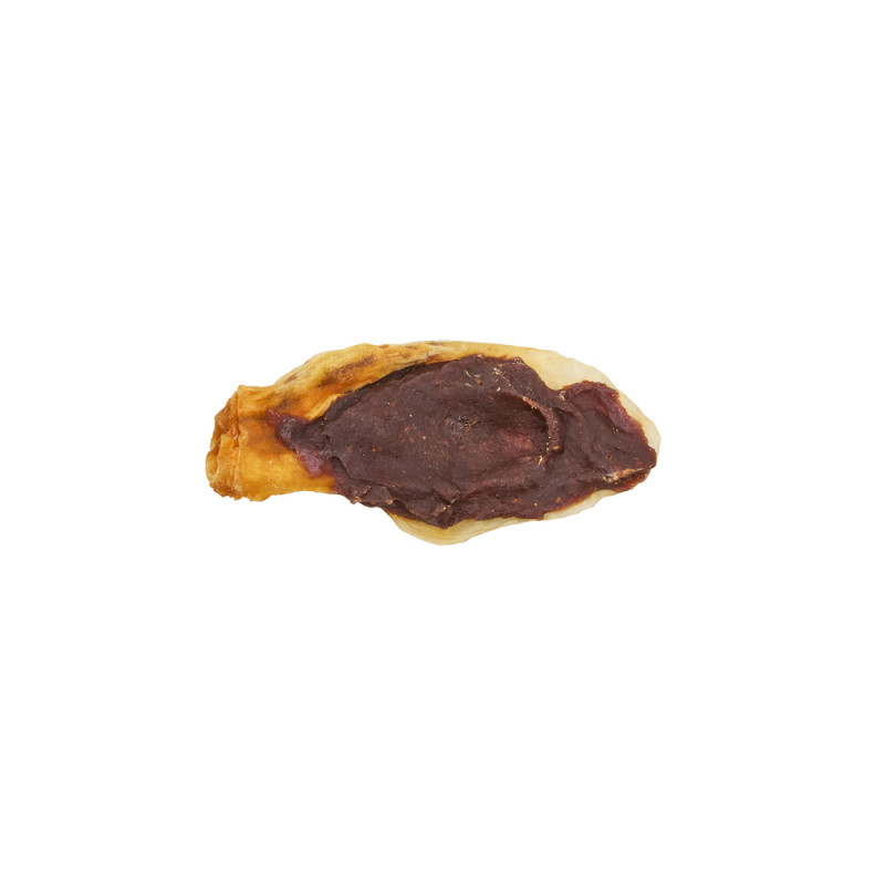 Friandise pour chien, oreilles de lapin avec poule