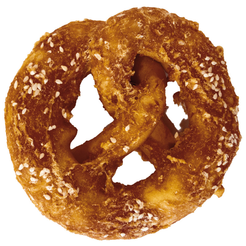 Friandise pour chien : bretzel au poulet - 11cm