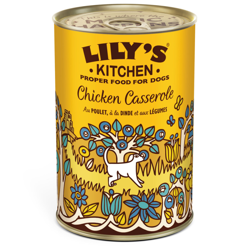 Pâtée pour chien : Chicken Casserole, poulet, dind