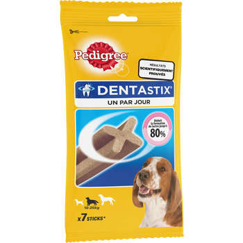 Os à mâcher Dentastix moyen et grand chien : 7 sti
