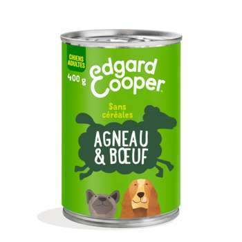 Boîte saveur agneau et buf sans céréales pour chi