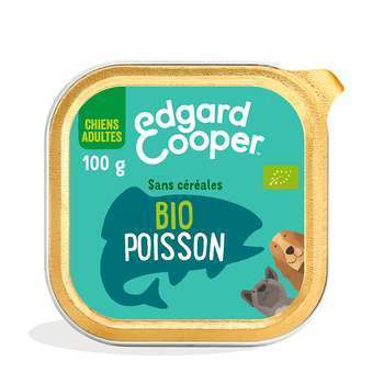 Edgard cooper - pâtée bio sans céréales poisson po