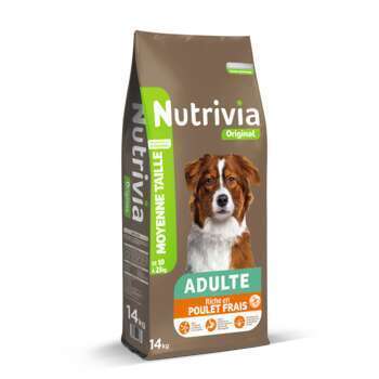 Nutrivia chien adulte moyenne taille 14kg