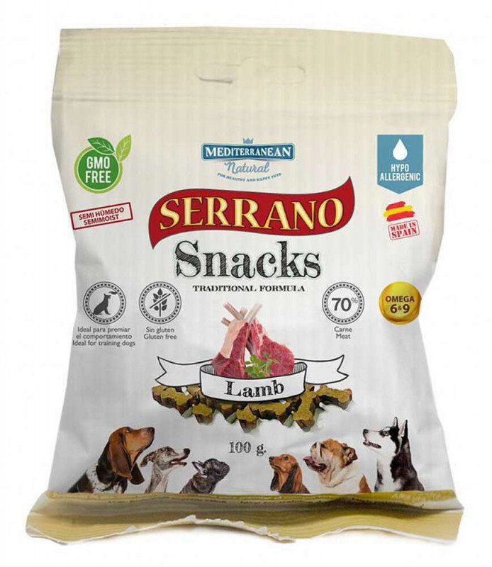 Snacks, friandise au jambon pour chien 100 gr