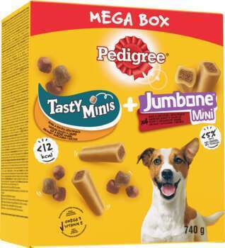 Pedigree Mega Box chien Tasty Minis + Jumbone Mini