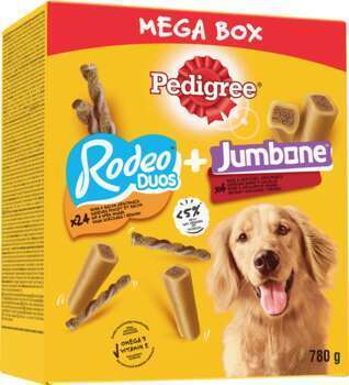 Pedigree Mega Box chien Rodeo Duos+ Jumbone
