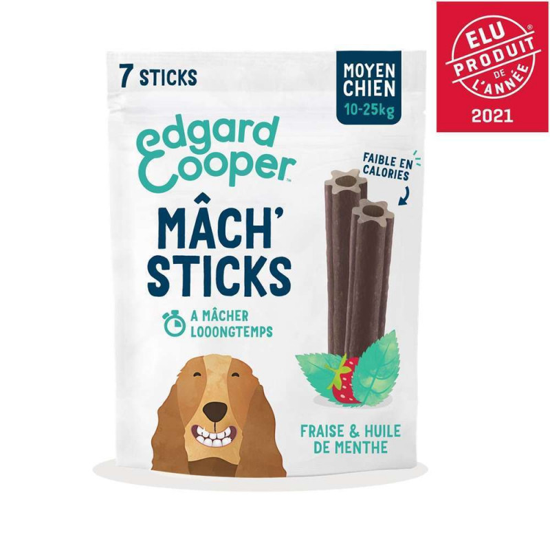 Mâch'Sticks Moyen Chien Fraise & Huile de Menthe 1
