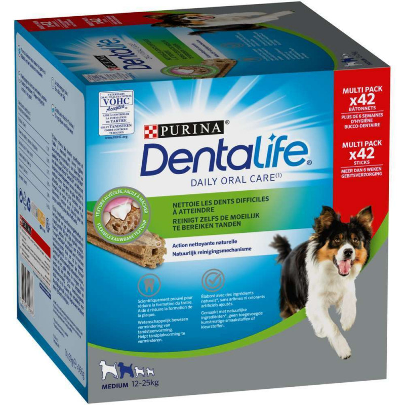 Multipack bâtonnets à mâcher pour chien moyen x42