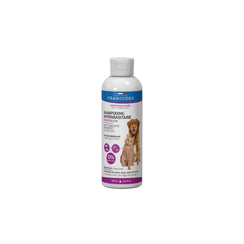 Shampooing Antiparasitaire Diméthicone pour chien