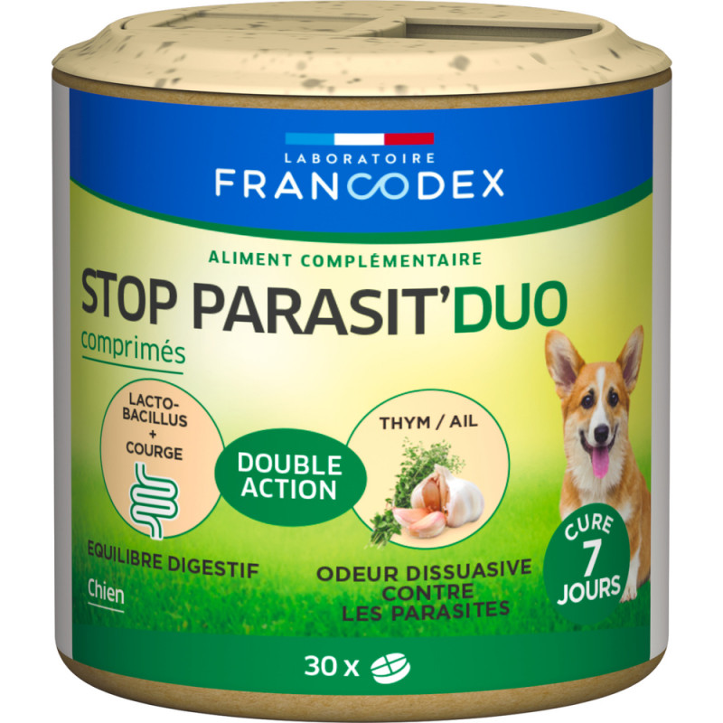 Stop parasit'duo x30 comprimés pour chien
