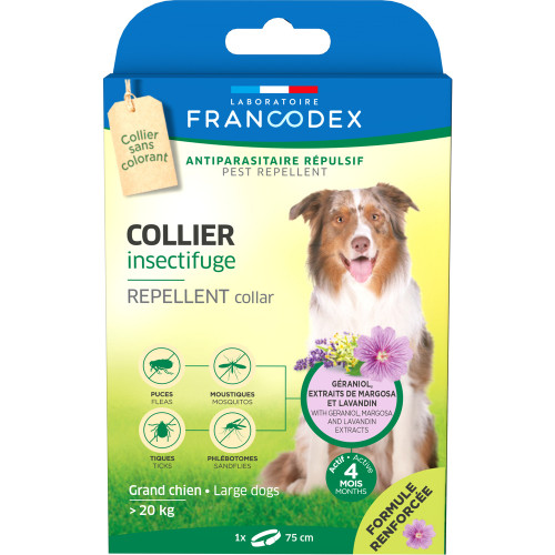 COLLIER INSECTIFUGE GD CHIEN