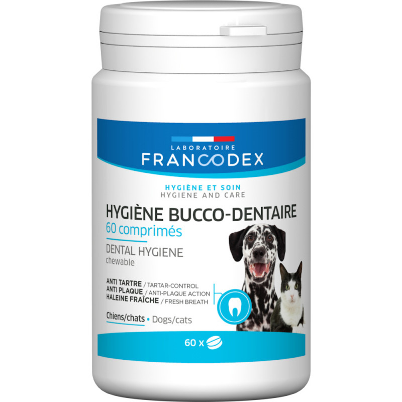 Comprimés Hygiène bucco-dentaire pour chien et cha