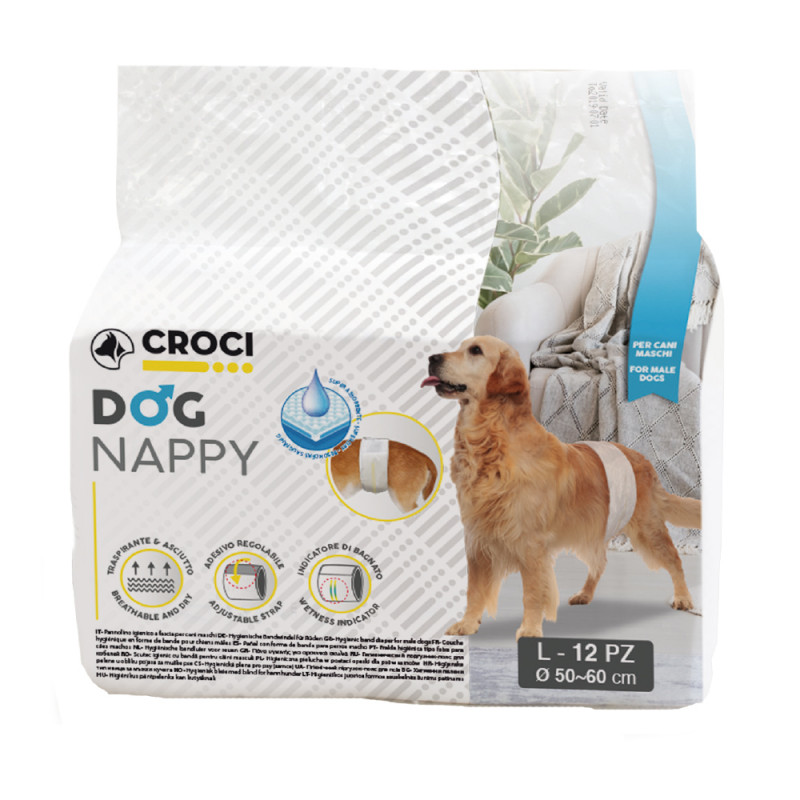 Couches jetables pour chien Dog Nappy'', taille MD