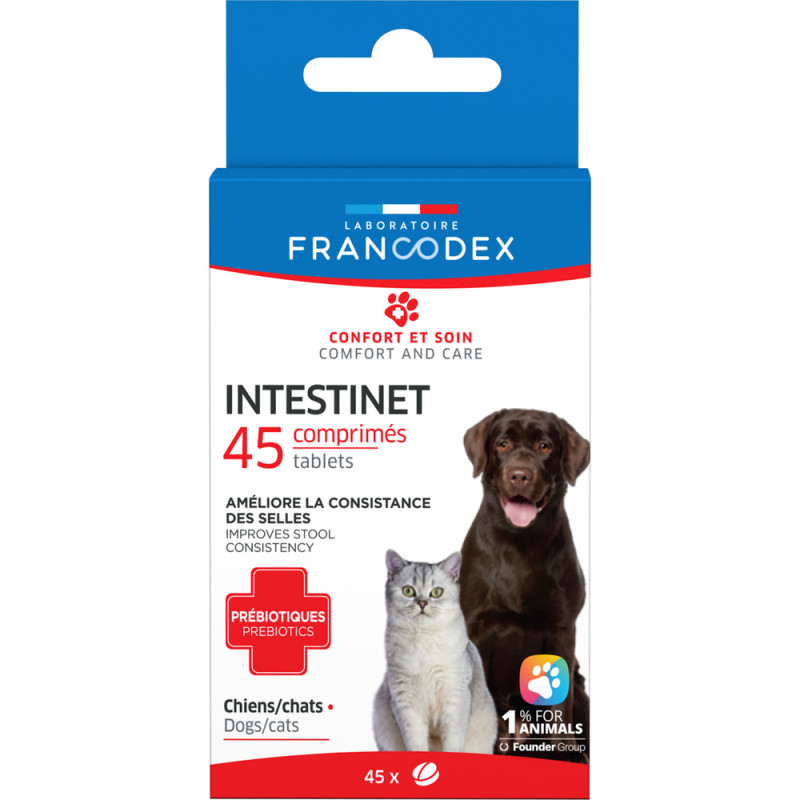 Comprimés Intestinet, confort intestinal pour chie