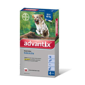 Pipette antiparasitaire grand chien advantix x4