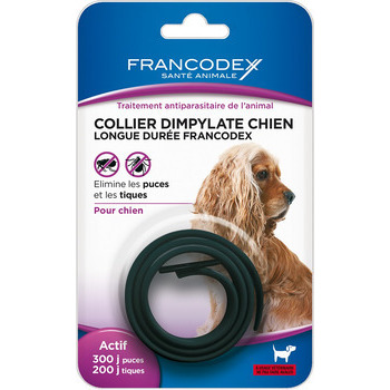 Collier antiparasitaire chien: noir