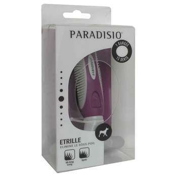 Etrille en acier pour chien : 13 dents