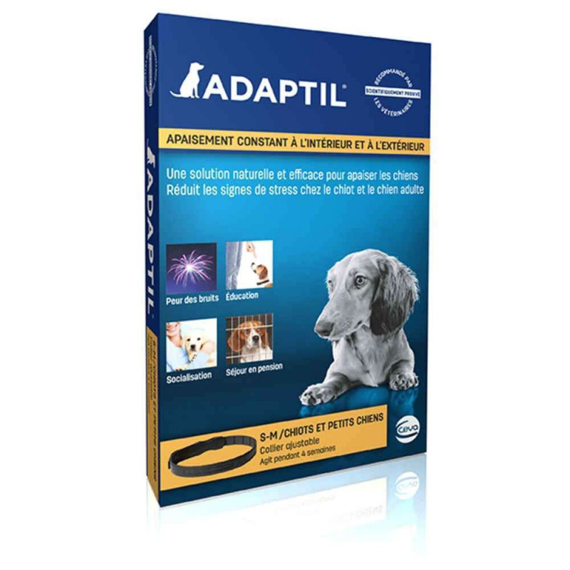 Collier apaisant Adaptil pour chien : taille S/M