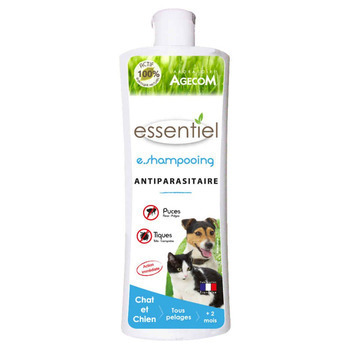 Antiparasitaire E. Shampooing pour chat et chien :