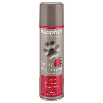 Spray déodorant parfum fruits rouges pour chien :