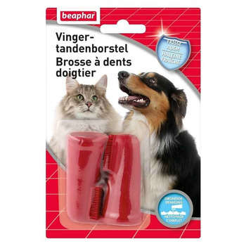 Brosse à dents doigtier pour chien et chat