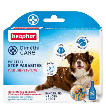 Diméthicare: pipettes stop parasites pour chien (1