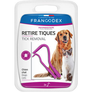 Crochets retire tiques pour chien et chat