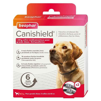 Collier Anti-puces Tiques pour Grand Chien - x2