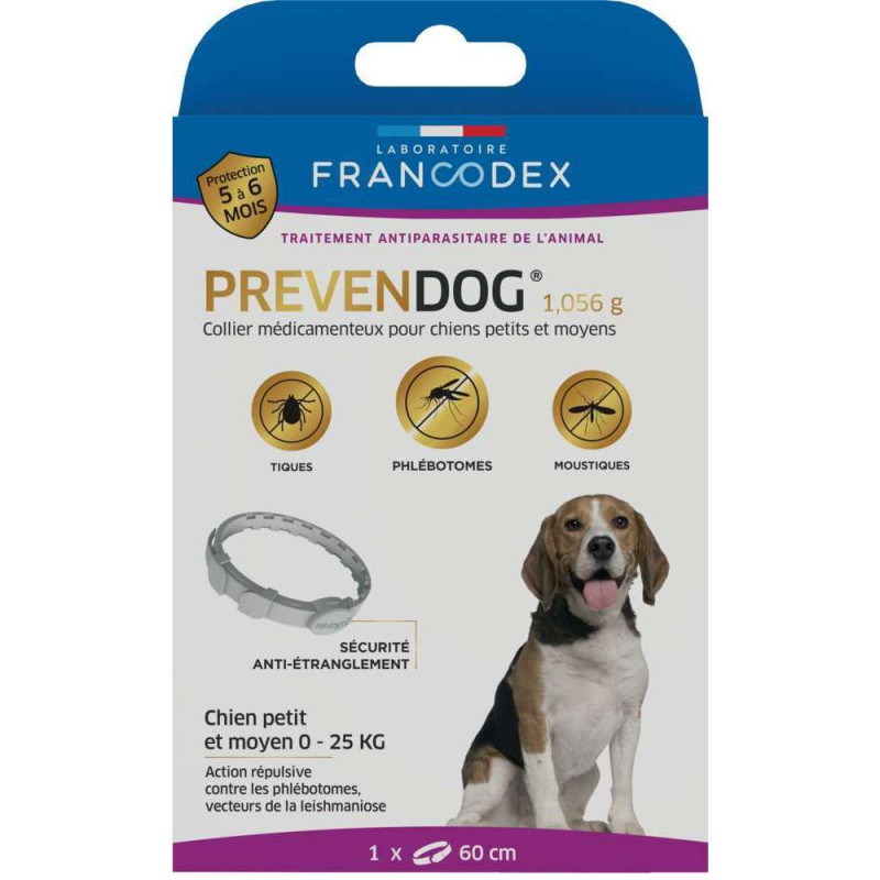 Collier prevendog pour chien 0-25kg