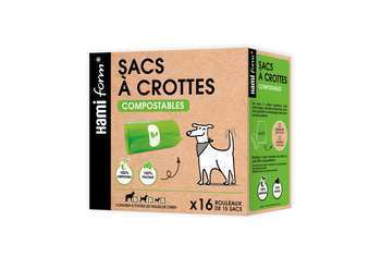 Sacs à crottes Compostables x 16