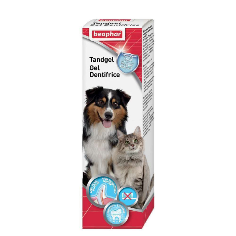 Dentifrice Gel haleine fraîche pour chien et chat