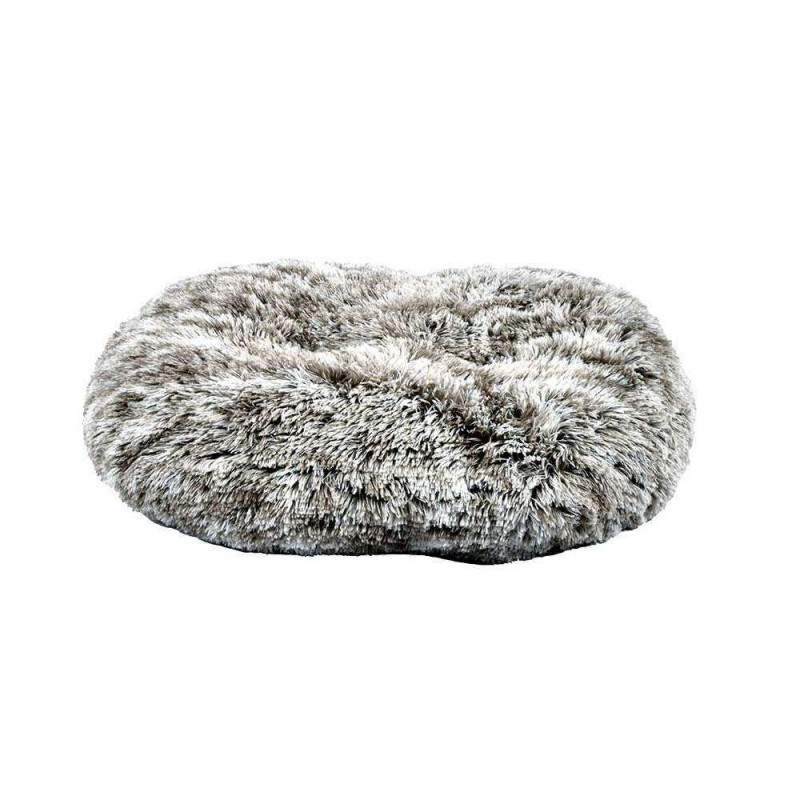 Coussin pour chien oval ''Poilu'' bicolore 55x45cm