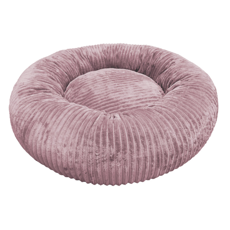 Couchage pour chien Donut Hygge rose poudre 100x25