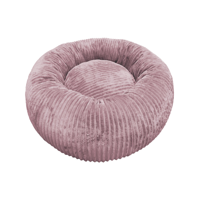 Couchage pour chien Donut Hygge rose poudre 70x25c