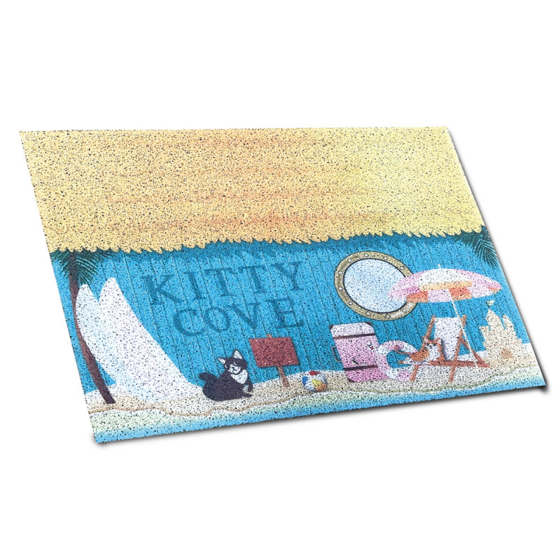 Tapis de litière pour chat, Kitty cove - L. 59,5xl