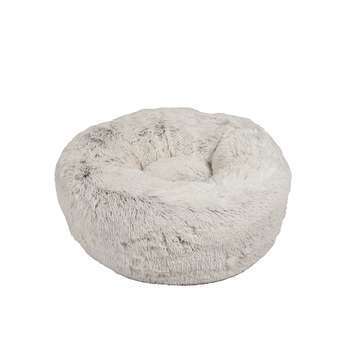 Couchage Donut poilu gris - taille S