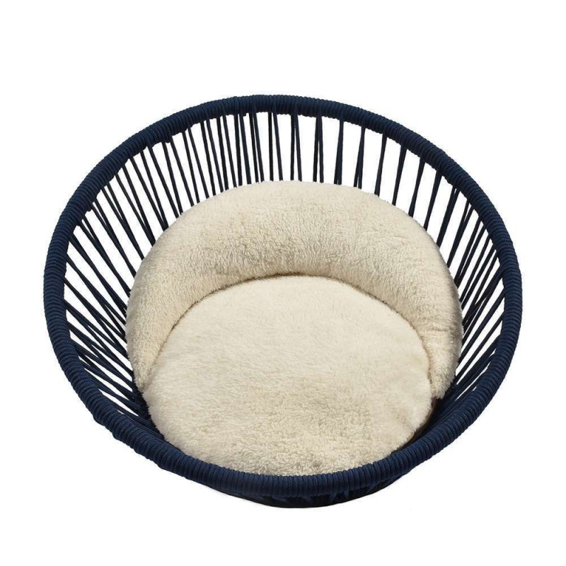 Corbeille Green Bleue L. 70cm